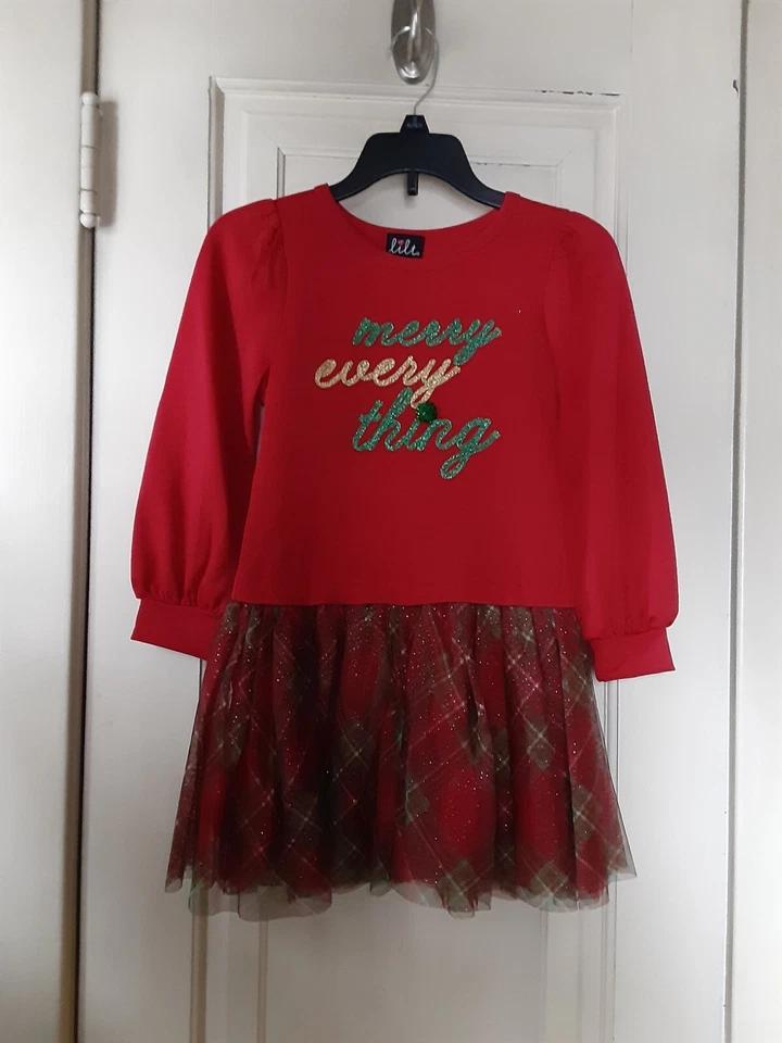 Christmas Girls Long Sleeve Dress by Lilt Size XL (14-16) WITH TAGS