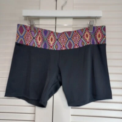 Pantalones Cortos Onzie Para Mujer Grandes Entrenamiento Yoga Azteca Estampado Diamante Cintura Elástica Foto 1 de 4