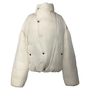 Chaqueta de plumón Jacquemus Le Chouchou con botones cuello alto para mujer blanca talla 52 - Imagen 1 de 9