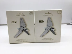 STAR WARS 2008 HALLMARK KEEPSAKE ORNAMENT IMPERIAL SHUTTLE MAGIC - Picture 1 of 11