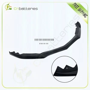 Front Spoiler For 2015-2018 Cadillac ATS Painted Bright Black Polypropylene - Picture 1 of 6