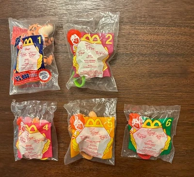 McDonald's 2000 The Tigger Movie Toys - Lot of Five (1, 2, 4, 5, 6) - NEW - Image 1 of 2