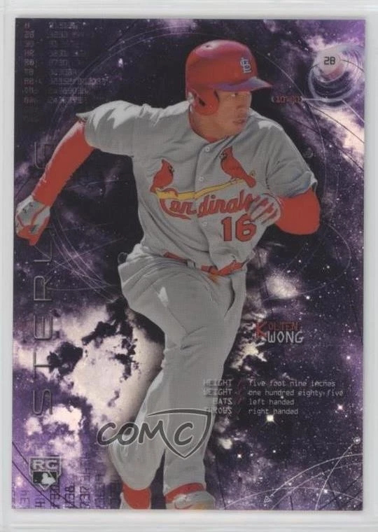2014 Bowman Sterling Purple Refractor /50 Kolten Wong #32 Rookie RC - Image 1 of 2