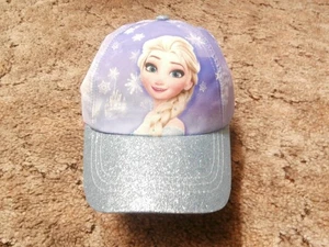 Disney Frozen Princess Elsa Hat Baseball Cap adult/child velcrostrap purple - Picture 1 of 4