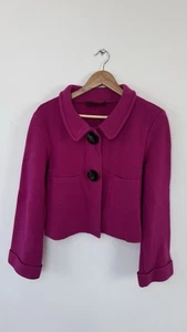 Women’s Fenn Wright Manson Blazer Size UK14 Pink 100% Merino Wool Check Photos - Picture 1 of 9