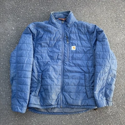 Blue Carhartt Men’s Gilliam Puffer Jacket Size Medium Down - Image 1 of 4