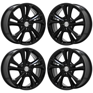 18" Buick Encore GX Gloss Black wheels rims Factory OEM set 14005 14006 EXCHANGE - Picture 1 of 8