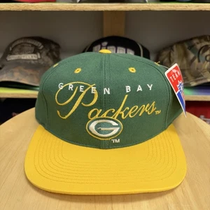 VTG Drew Pearson Green Bay Packers Hat - Snapback Cap - DEADSTOCK - NFL - Picture 1 of 7