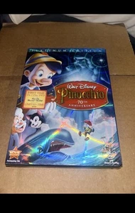 Walt Disney Pinocchio 70th Anniversary Platinum Edition (DVD + Blu-Ray) SEALED - Picture 1 of 5