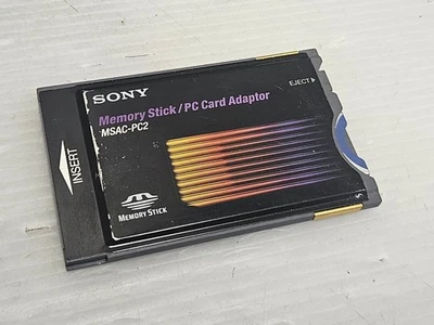 Sony Memory Stick PC Card Adapter MSAC-PC2, PCMCIA, For Vintage Laptops - Image 1 of 4