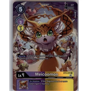 Meicoomon (Alternate Art) Foil Rare X Record BT9-074 R NM - Picture 1 of 2