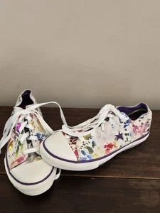 Paar Junior Converse Chuck Taylor One Star Low-Top Glitzer Splatter Print 4 - Bild 1 von 12