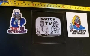 Kill your television KILL ๐บ TV THEY LIVE MOVIE ๐ฅ STICKERS (1988) LOT of 3 - Picture 1 of 8