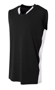A4 Youth 4oz Micro Poly Interlock Sleeveless Backcourt Jersey NB2377 XS-XL - Picture 1 of 10
