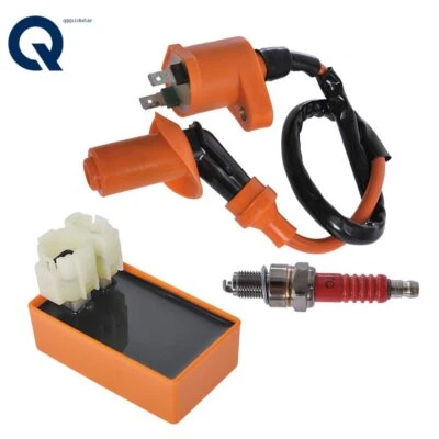 Ignition Coil CDI Spark Plug Kit for Gy6 Motorcycle Scooter ATV 50cc 125cc 150cc - Image 1 of 4