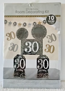 Amscan '30th Birthday' Room Decorating Kit - 10 Pieces - NIP - Picture 1 of 2
