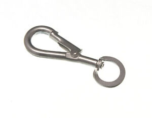 NEW 1 X 6mm BZP Swing Hooks with Swivel Spring Locking - Versatile & Secure - On