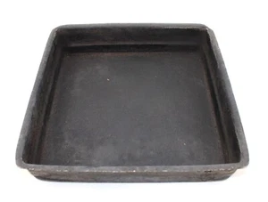 1- LITTLE CAESARS 10 Zoll x 2 Zoll kommerzielle Aluminium schwarze Pizzapanne gewürzt QUADRATISCH - Bild 1 von 3