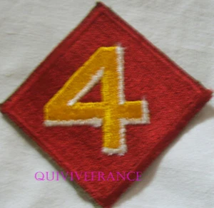 PUS177 - WW2 4th Marine Division Patch - Picture 1 of 2