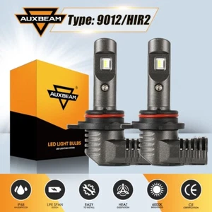 AUXBEAM 9012 6000K LED Headlights Bulb Kit HIR2 52W High/Low Beam Plug&Pay F-P10 - Picture 1 of 12