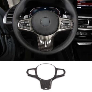 Coprivolante look fibra di carbonio per BMW Serie 5 X3 X4 G30 G01 G02 2020-22 - Foto 1 di 11