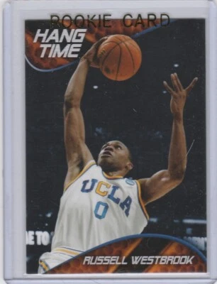 CARTÃO DE NOVATO RUSSELL WESTBROOK Hang Time UCLA BRUINS Inserir RC Houston Rockets! - Imagem 1 de 2