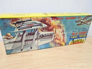 Rare 1956 Aurora 1/4" WWI BRITISH SE5 SCOUT Bi-plane Model Kit Instr+Decals+OB  - Picture 1 of 5
