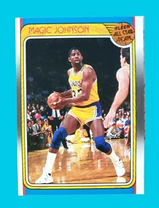 Tarjeta de baloncesto Fleer Magic Johnson 1988 #123 All Star Team Los Angeles Lakers - Imagen 1 de 11