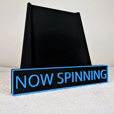 Now Spinning Vinyl Record Stand - Pick your colors! - All Cover Sizes+Wall Mount