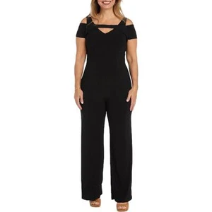 R&M Richards Womens Zipper Jumpsuit Plus BHFO 5668 - Picture 1 of 2