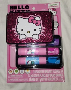 hello kitty 3pk lip gloss With Collectible Case. - Picture 1 of 1