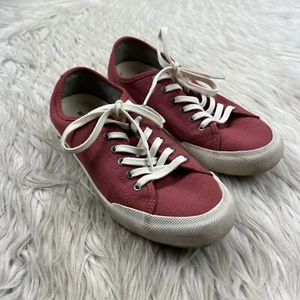 SeaVees Women's 7.5 Red Canvas Monterey Sneakers - Picture 1 of 7