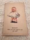Post Card 1920s Edward Gross Post Card Baby White Dress