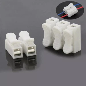CH-2/3 Quick Connect Terminal joiner Block Splice 2/3Position Cable Connectors - Picture 1 of 9