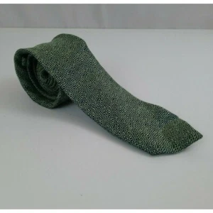 Cremieux Green Tie With Dark Blue Flecks Design - Picture 1 of 6