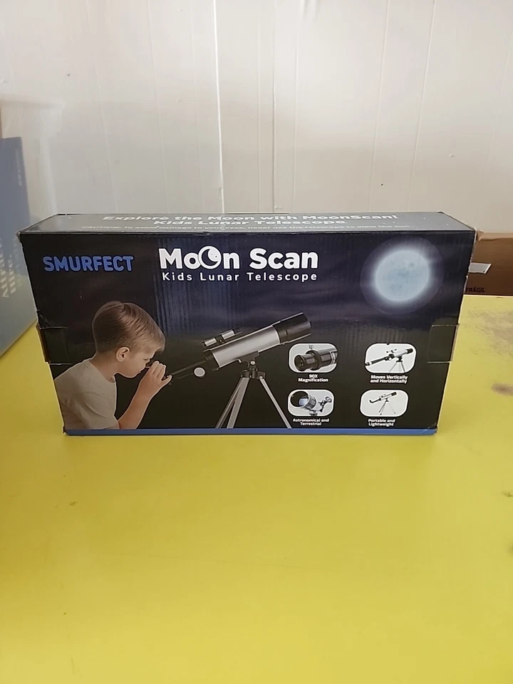 Telescópio Lunar Infantil • Novo em Folha • Varredura Lunar • Tripé Portátil Ampliação 90x - Imagem 1 de 3