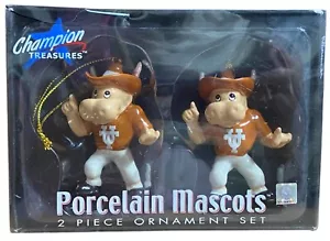 Texas Longhorns Maskottchen Weihnachtsschmuck Porzellan (2er Pack) - Bild 1 von 2