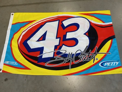 BOBBY LaBonte Flag OLD RARE, double sided, 7-time champion Nascar 43 MAKE OFFER Cover