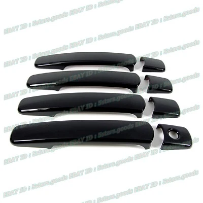 Cubierta negra brillante todo puro para piano para manija de puerta lateral Infiniti FX35 SUV Foto 1 de 4