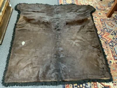 Antigua manta para carruaje de caballos con respaldo de lana 1918 Foto 1 de 4