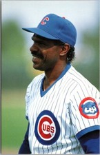 Vintage 1989 ANDRE DAWSON Postcard Chicago Cubs Baseball HoF Outfielder Unused