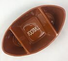 Rae Dunn by Magenta, FOOTBALL 3 Section Serving BOWL EUC