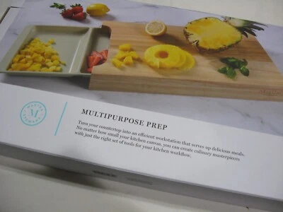 NEW Martha Stewart 2 Piece Cutting Board with Tray NIB - Image 1 of 4