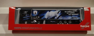 "Herpa H0 1:87 159449 Scania R 09 pezzi reggisella valigia refrigerata ""Reinert / orsi polari" - Foto 1 di 2
