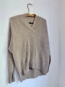 All Saints Damen Pullover Small hellbraun Merinowolle Relaxed  - Bild 1 von 6