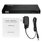 4K HDMI Switcher Support 4K@30HZ 1080P 1 in 8 Out HDMI Switch Plug and play