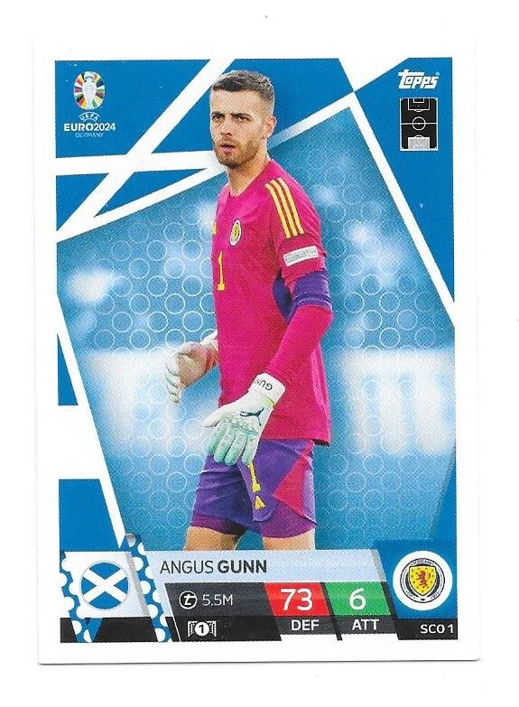 Carte Match Attack Allemagne 2024 - N°SCO1 - Ecosse - Angus Gunn - Photo 1/1