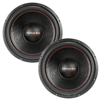 (2) Subwoofers de audio para automóvil American Bass DX-15 | 1000 W 15 pulgadas SVC 4 ohmios | DX154 Foto 1 de 3