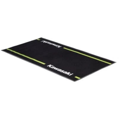 TAPPETO BOX SOTTOMOTO KAWASAKI Garage Mat Tappeto Paddock Kawasaki 200x100cm - Imagen 1 de 3