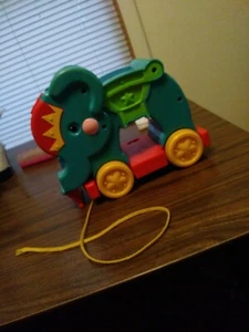 Fisher-Price~Pull Toy~Elephant~Musical~2004 Mattel Works makes sound - Picture 1 of 6